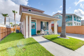 Colorful Galveston Home with Patio Steps to Beach!